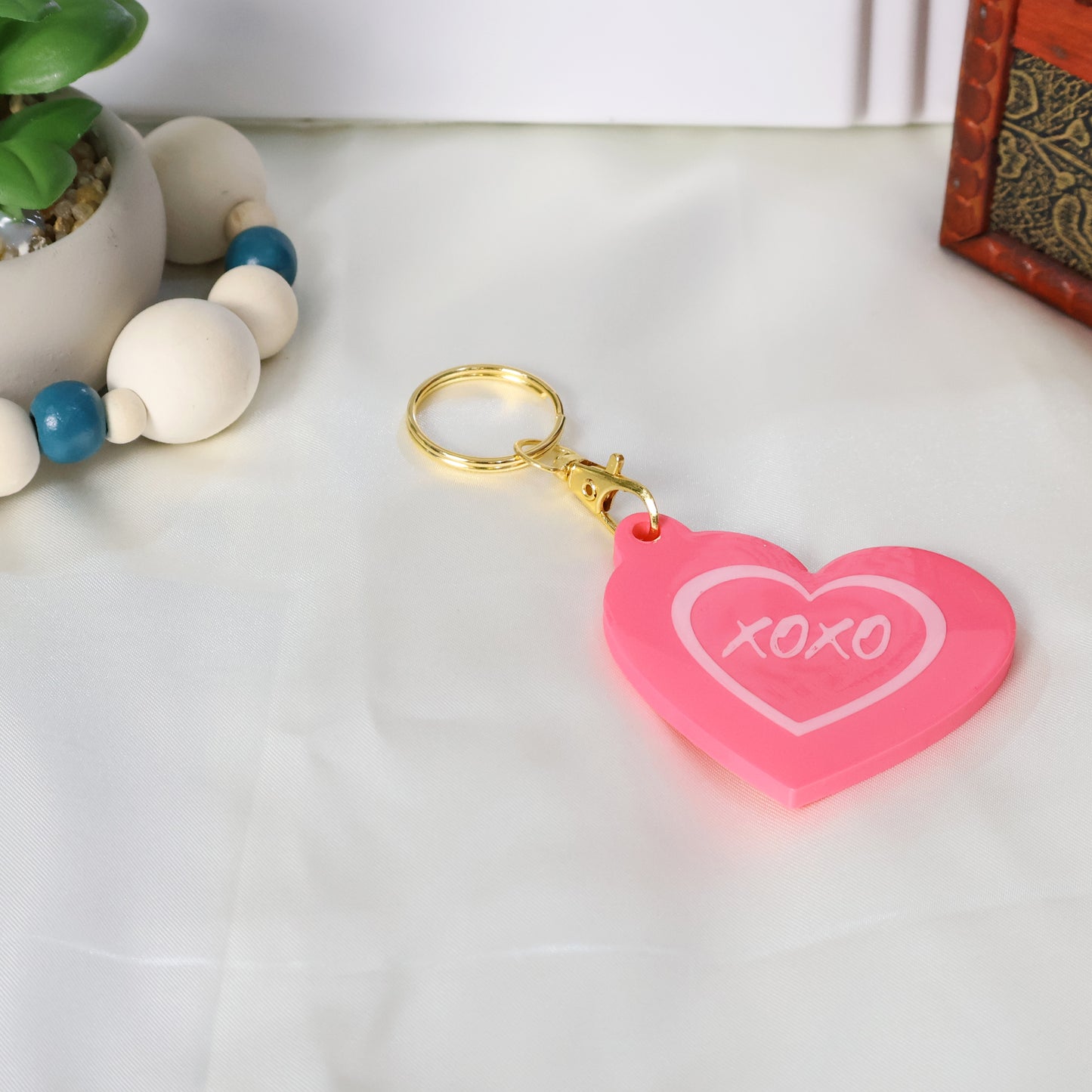 Valentines NFC Keychain with Heart Logo xoxo – Hidden message inside